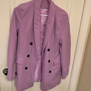 Lilac oversized blazer